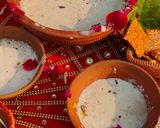A picture of step 1 of White Pearl payasam.
