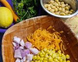 Foto langkah ke 1 dari resep Chickpeas Salad / Salad Kacang Arab.