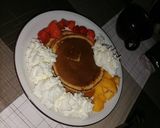 Foto del paso 8 de la receta: Tortitas sabor vainilla con frutas
