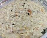 A picture of step 8 of South Indian Pongal, Brinjal sabji dhania chutney.
