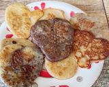 Foto del paso 3 de la receta: Panqueques "marmolados" de corazón