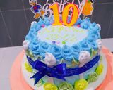 Hình bước làm 8 của món Bánh sinh nhật nhân sầu riêng