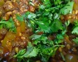 हिरव्या टोमॅटोची मुगडाळ घालून भाजी (Green Tomato Moongdal Bhaji Recipe In Marathi) रेसिपी स्टेप 5 फोटो 