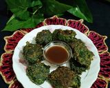 A picture of step 6 of Water Spinach Fritters.