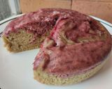 Foto del paso 9 de la receta: Torta de banana🍌 y mora🍒 marmoleada sin huevo y sin horno🧁🍒🍯