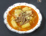 Hình bước làm 6 của món Canh thịt bò khoai tây 소고기 감자 국