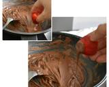 Strawberi berinti Kek Keju Double Chocolate