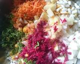 A picture of step 1 of Beetroot Mix Bhel.