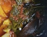 A picture of step 4 of Kashmiri Style Kadam Ganth gobhi ki sabzi.