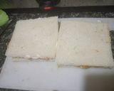 A picture of step 3 of Instant veg Mayonnaise bread sandwich.