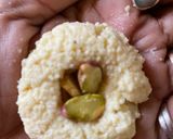 A picture of step 2 of Makhan Malai Peda.