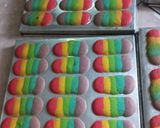 Foto langkah ke 7 dari resep Lidah kucing rainbow.