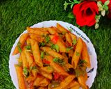 A picture of step 7 of Indian style Penne Pasta.