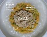 Bubur ayam sayur MPASI 8m + langkah memasak 6 foto