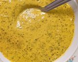 A picture of step 4 of Taro curry (arbi) with mustard gravy.