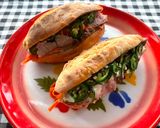 รูปขั้นตอนการทำที่ 6 ของ Baguette Vietnamese Sandwich🥖🌶️🍅🧄แซนวิชเวียดนาม Banh Mi🥖🌶️EP:ไส้หมูย่าง&แครอทดองพริกสด🌶️