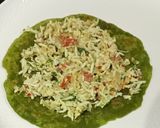 A picture of step 7 of Egg Stuff Spinach Green Paratha.