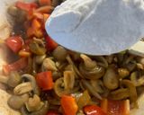 A picture of step 7 of Pork Medallions in a Mushroom and Sherry creamy sauce.
