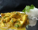 A picture of step 7 of Goan Fish/Egg Curry.