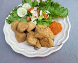 A picture of step 1 of Tofu with yaji (awara).