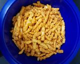 A picture of step 1 of Kurkure Chaat.