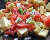 A picture of step 2 of Pumpkin carrot sabzi.