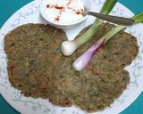 A picture of step 6 of Cauliflower Bajra Rotis - a sumptuous platter.