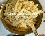 A picture of step 7 of Cheesy Béchamel Sauce Penne Pasta.