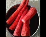 A picture of step 1 of Carrot Halwa.