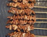 Foto langkah ke 4 dari resep Sate Jamur Saos Kacang, yummy.