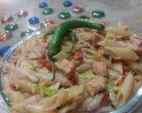 A picture of step 9 of Chicken tikka pasta 🍝.