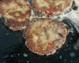 A picture of step 2 of Cheesy shami kabab rolls.