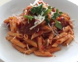Foto del paso 6 de la receta Macarrones con chorizo y tomate picantes