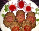 A picture of step 4 of Beef chapli kabab.