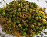 A picture of step 10 of Hare Matar Ki Ghugni.