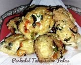 Foto langkah ke 4 dari resep Perkedel Tahu Telur Pedas.