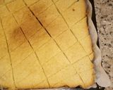 A picture of step 6 of Basbousa.
