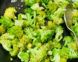 A picture of step 1 of Roasted broccoli corn salad.