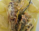 Gambar langkah 13 resipi Masak Lemak Cili Padi Nenas + Ikan Masin Talang.