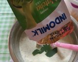 Foto langkah ke 3 dari resep Roti Kukus Matcha Kacang Hijau Nangka.