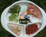Foto langkah ke 1 dari resep Beras merah, labu, buncis, ayam MPASi 6 bulan 4 bintang.