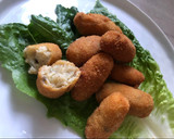Foto del paso 4 de la receta: Croquetas de en blanco Andaluz con merluza y champiñones 🍄 🐟🥔🥔🥬
