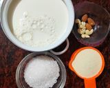 A picture of step 1 of Sujir payesh.