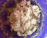 A picture of step 2 of Yam egg roll.
