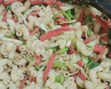 A picture of step 6 of Tikka macaroni.