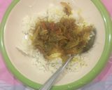 A picture of step 1 of White rice & sauce🍚🍲.