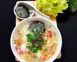 Hình bước làm 3 của món Súp Gà Thanh Cua