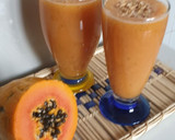 Foto del paso 4 de la receta: Trago refrescante de papaya con melocotón y peras