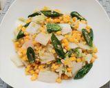 Foto langkah ke 3 dari resep Tumis Sawi Putih Jagung Manis.