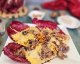 A picture of step 3 of Ravioli with Red Radicchio, Gorgonzola, and Walnuts.